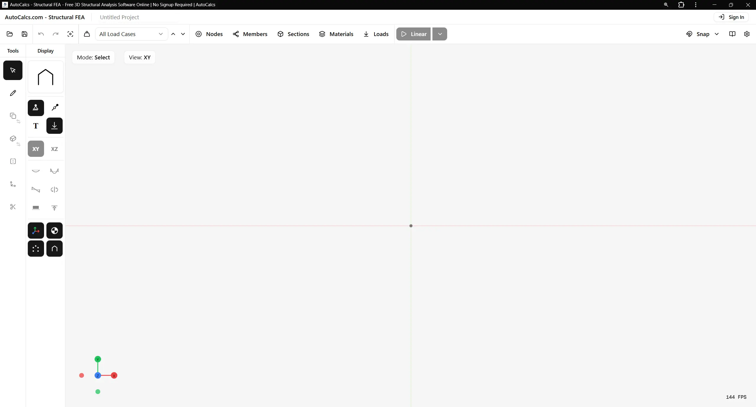 AutoCalcs interface overview